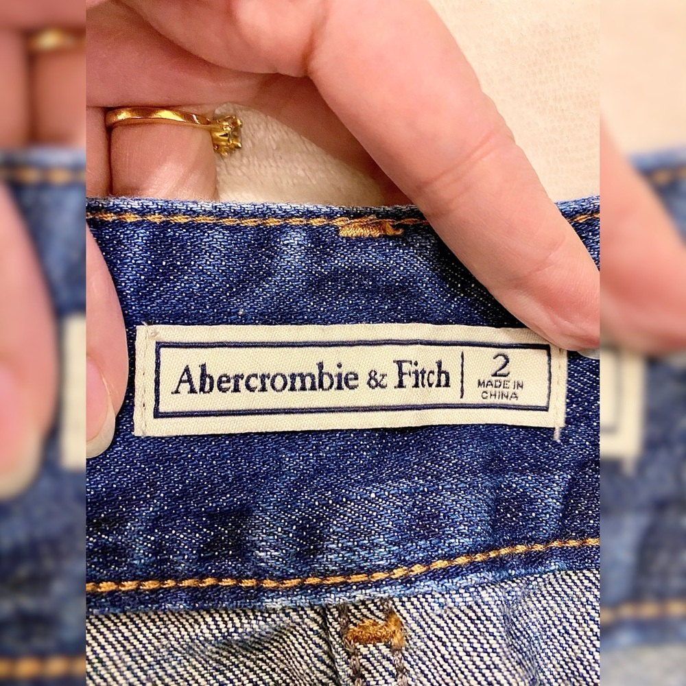 Abercrombie & Fitch Blue Denim Mini Skirt Size 2/XS - Picture 4 of 7